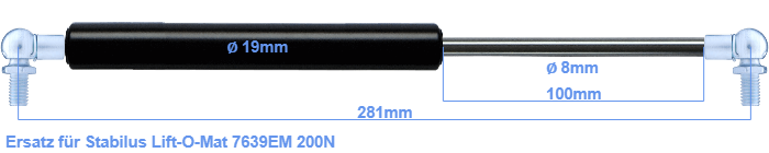 Stabilus Lift-O-Mat 7639EM