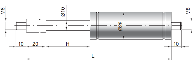 Gasdruckfeder 500N - 9999010 - Profispritztechnik