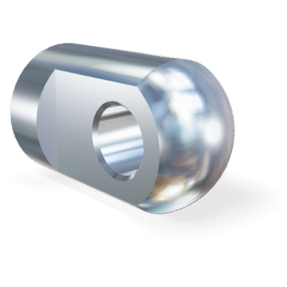 M10 Gelenkauge 19mm (Stärke 12mm, Loch 8.1mm) Edelstahl 316 V4A