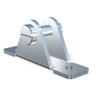 Symmetrischer Lagerschuh 8mm