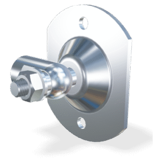 M8 Gelenkauge (19mm) mit Rundbeschlag (max. 1200N)