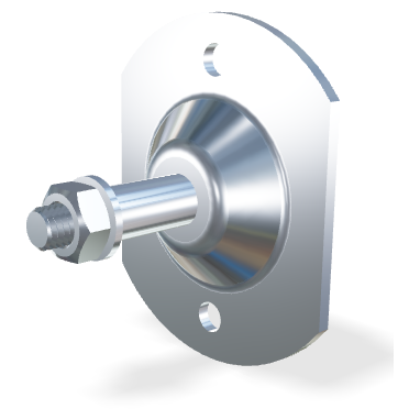 Rundbeschlag 8mm (Max. 1200N)