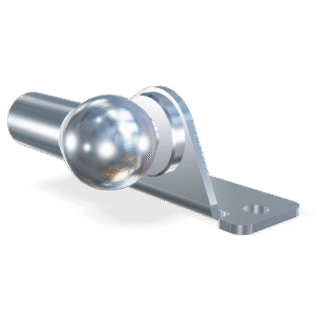 M8 Winkelgelenk (30mm) mit Lagerschuh (Außenseite) max. 600N