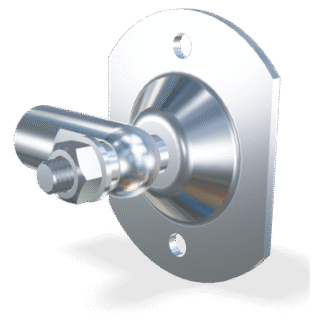 M8 Gelenkauge (27mm) mit Rundbeschlag (max. 1200N)