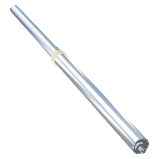 Gasdruckfeder 14-28 Hub 350 Edelstahl 316 V4A mit Blockierrohr