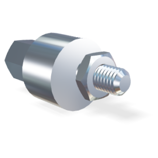 Adapter für Blockierrohr M10 Edelstahl 316 V4A