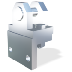 Lagerschuh 14mm und Winkelhalterung zur seitlichen Montage