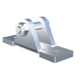 Symmetrischer Lagerschuh 10mm (max. 3000N)