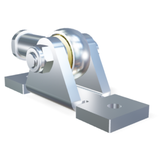 M10 Gelenkkopf Edelstahl 304 V2A mit Lagerschuh (max. 3000N) M10 Gelenkkopf Edelstahl 304 V2A mit Lagerschuh (max. 3000N)