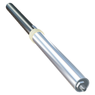 Gasdruckfeder 14-28 Hub 200 mit Edelstahl-Blockierrohr (48mm Verlängerung)