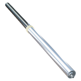 Gasdruckfeder 14-28 Hub 350 mit Edelstahl-Blockierrohr (48mm Verlängerung)